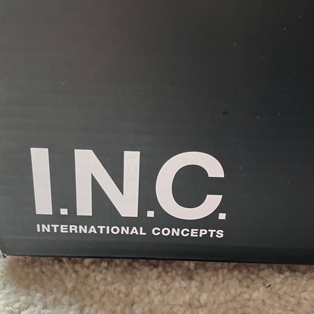 INC International Concepts Sleek Black Heeled Boots - Picture 5 of 7